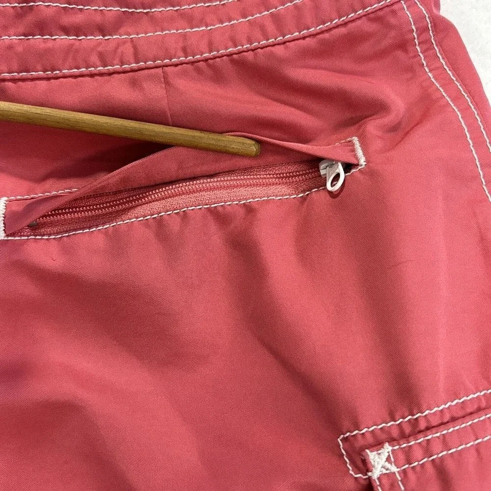 Vineyard Vines Mens Board Shorts 30 Pink Cargo Drawstring Swim Trunks Whale Logo